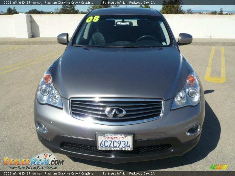 2008 Infiniti EX 35 Journey Platinum Graphite Gray / Graphite Photo #2