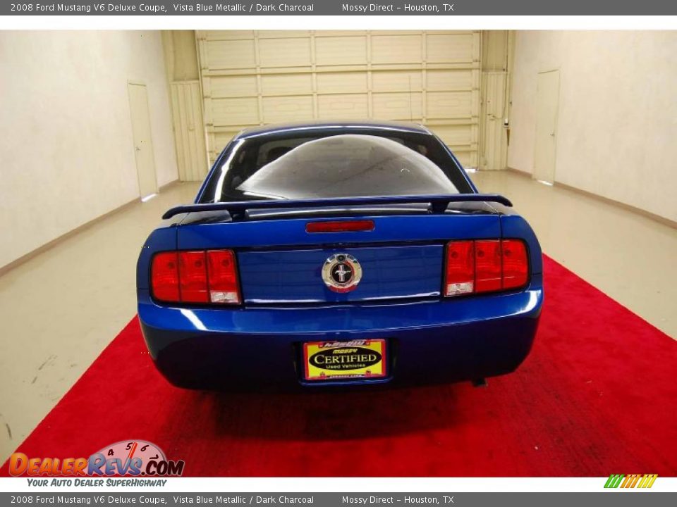 2008 Ford Mustang V6 Deluxe Coupe Vista Blue Metallic / Dark Charcoal Photo #5