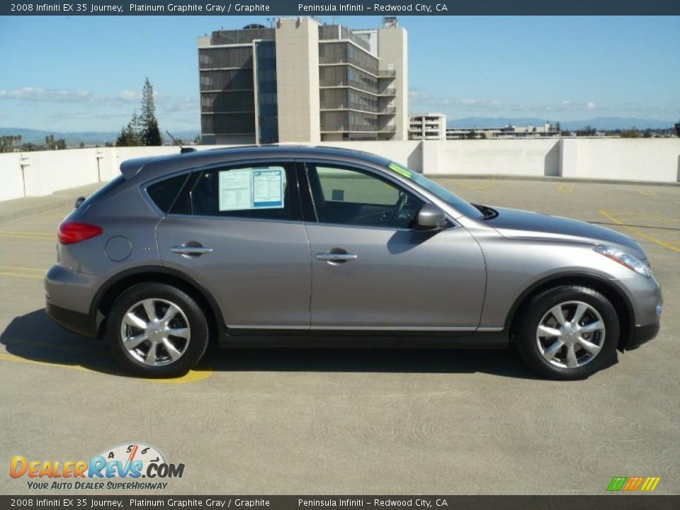 2008 Infiniti EX 35 Journey Platinum Graphite Gray / Graphite Photo #3