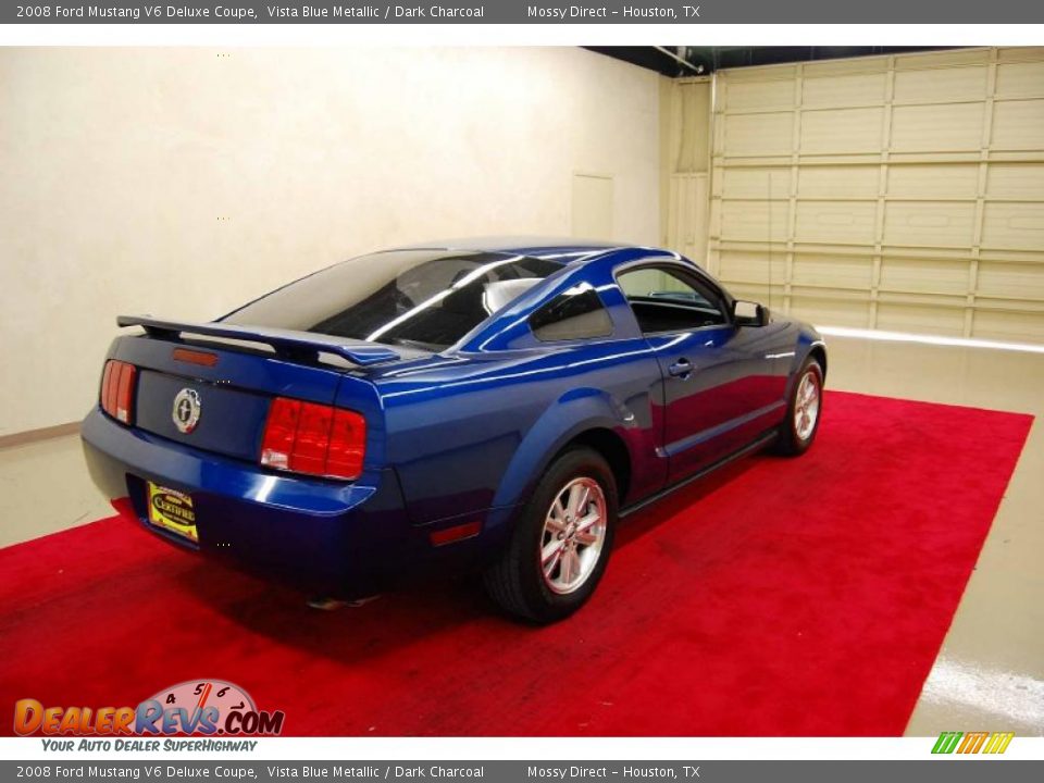 2008 Ford Mustang V6 Deluxe Coupe Vista Blue Metallic / Dark Charcoal Photo #6