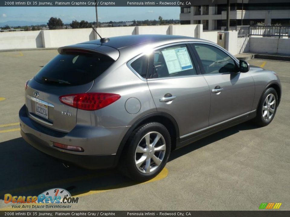 2008 Infiniti EX 35 Journey Platinum Graphite Gray / Graphite Photo #4