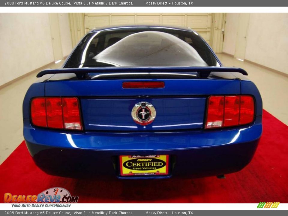 2008 Ford Mustang V6 Deluxe Coupe Vista Blue Metallic / Dark Charcoal Photo #8