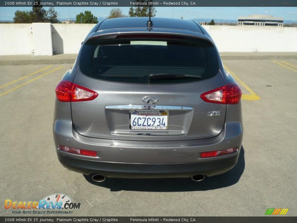 2008 Infiniti EX 35 Journey Platinum Graphite Gray / Graphite Photo #6