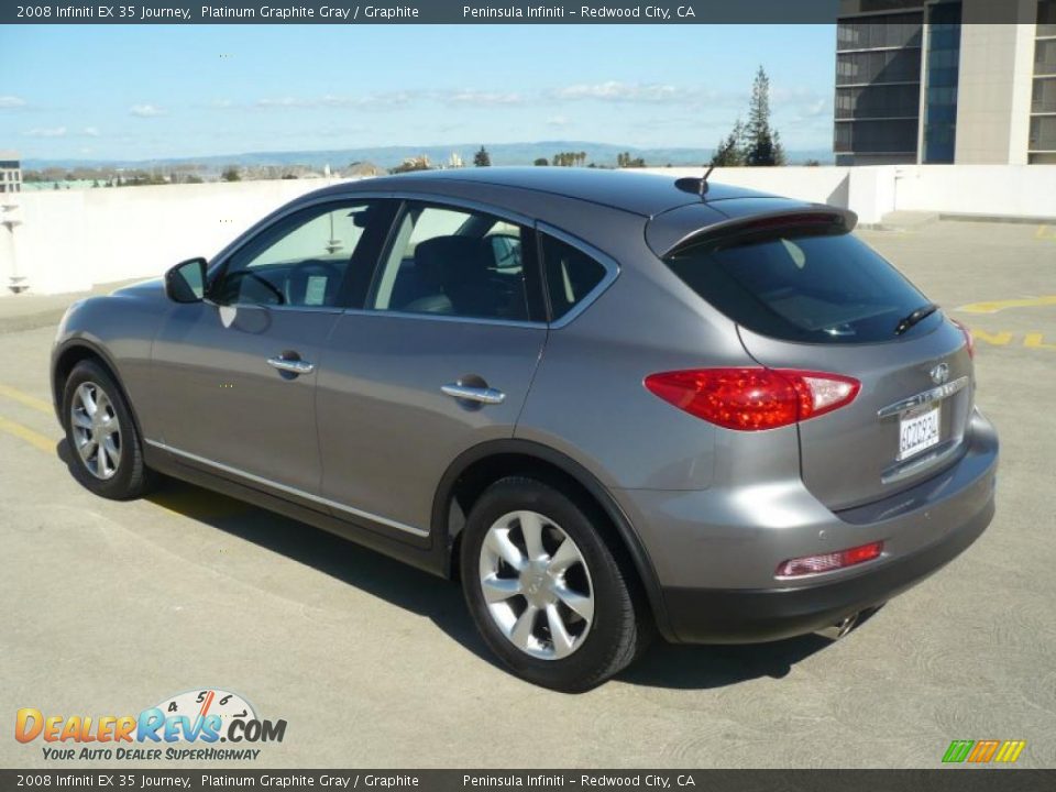 2008 Infiniti EX 35 Journey Platinum Graphite Gray / Graphite Photo #7