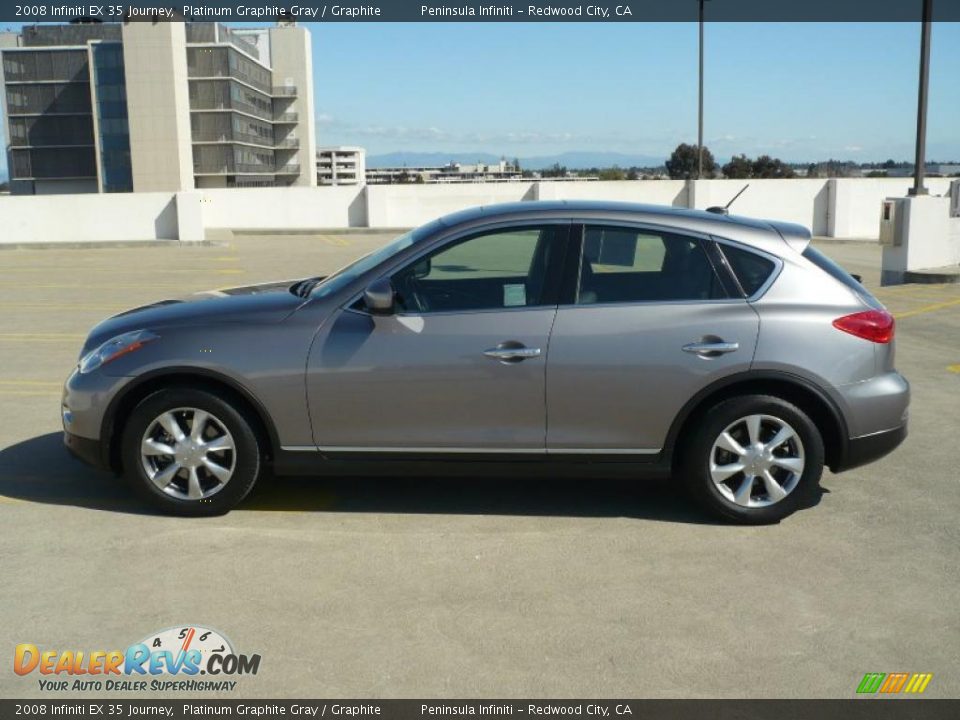 2008 Infiniti EX 35 Journey Platinum Graphite Gray / Graphite Photo #8