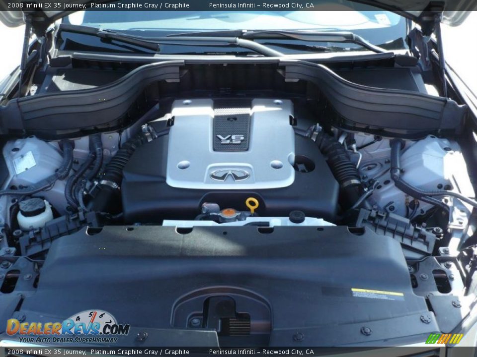 2008 Infiniti EX 35 Journey Platinum Graphite Gray / Graphite Photo #10