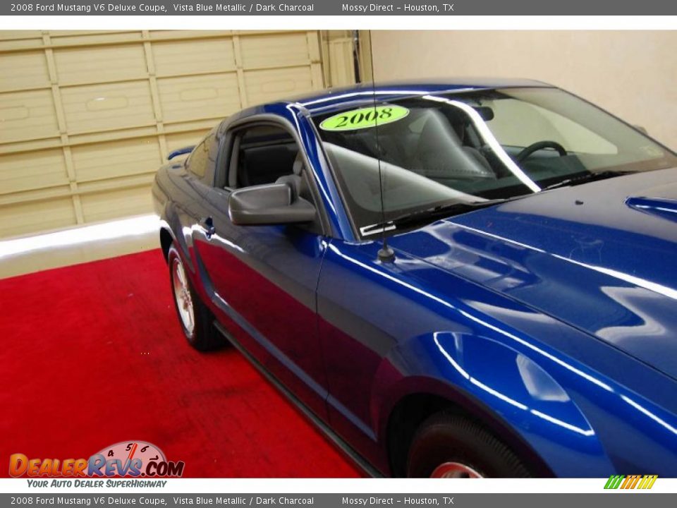 2008 Ford Mustang V6 Deluxe Coupe Vista Blue Metallic / Dark Charcoal Photo #14
