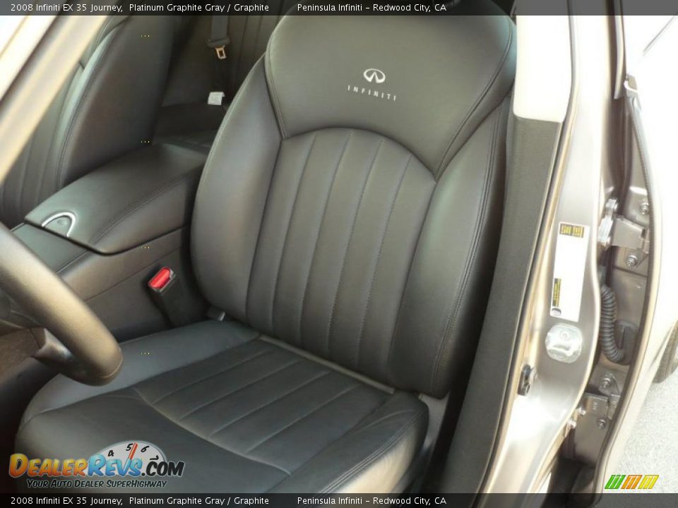 2008 Infiniti EX 35 Journey Platinum Graphite Gray / Graphite Photo #13