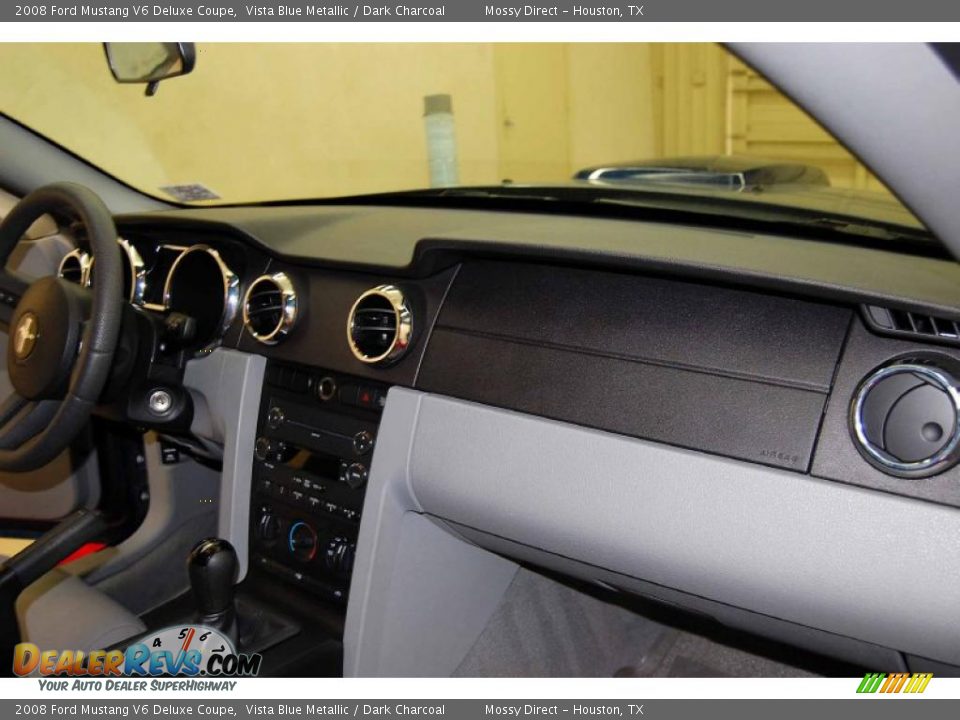 2008 Ford Mustang V6 Deluxe Coupe Vista Blue Metallic / Dark Charcoal Photo #23