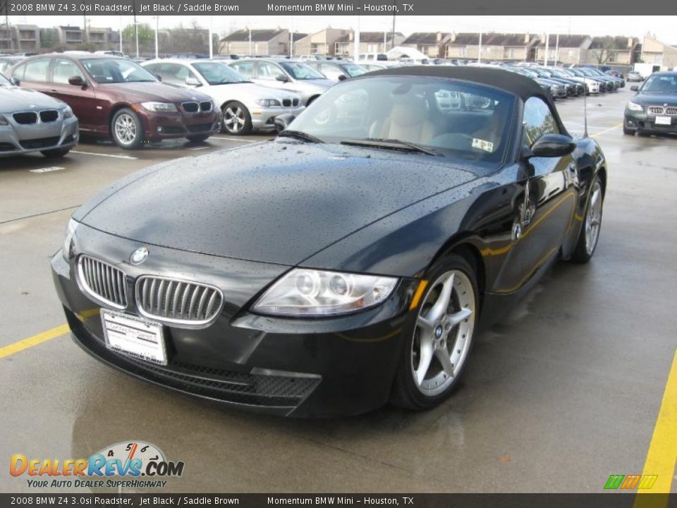 2008 BMW Z4 3.0si Roadster Jet Black / Saddle Brown Photo #1