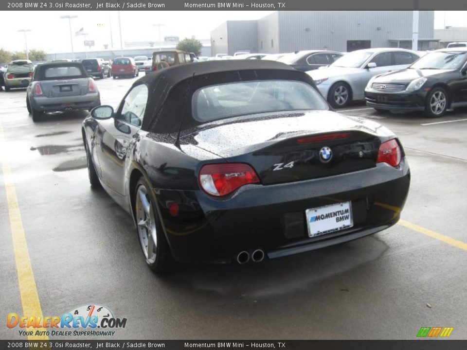 2008 BMW Z4 3.0si Roadster Jet Black / Saddle Brown Photo #2