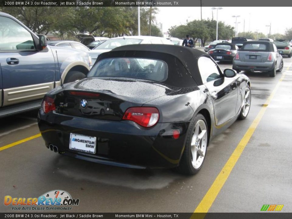 2008 BMW Z4 3.0si Roadster Jet Black / Saddle Brown Photo #3