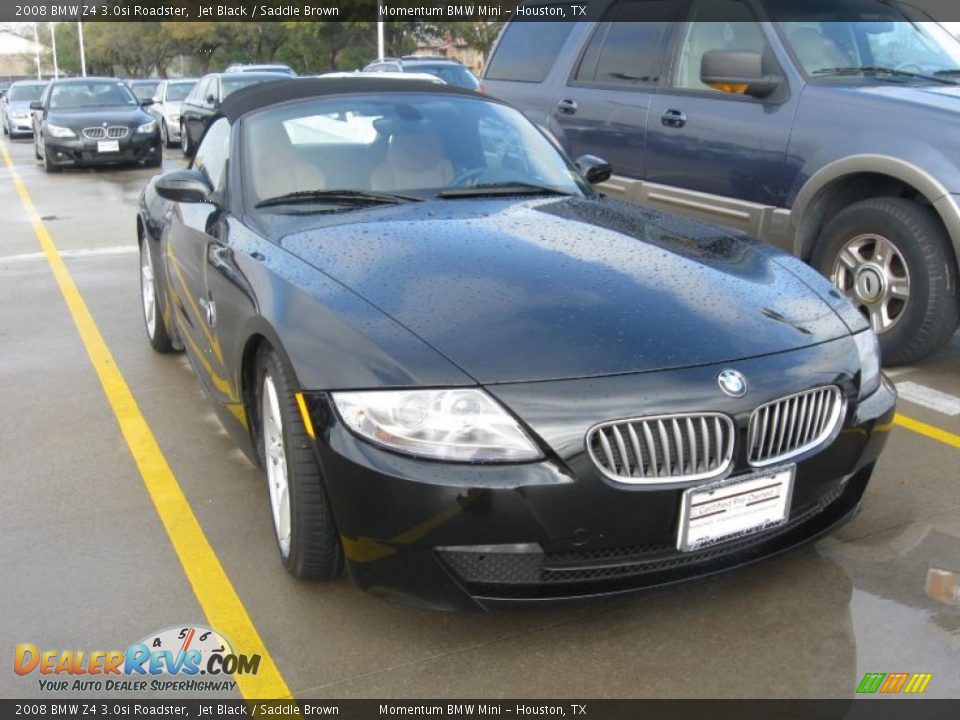 2008 BMW Z4 3.0si Roadster Jet Black / Saddle Brown Photo #4