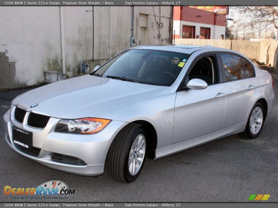 2006 BMW 3 Series 325xi Sedan Titanium Silver Metallic / Black Photo #1