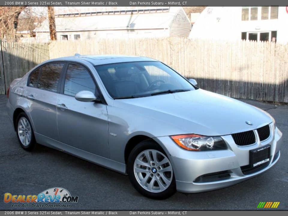 2006 BMW 3 Series 325xi Sedan Titanium Silver Metallic / Black Photo #3