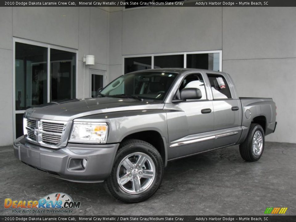2010 Dodge Dakota Laramie Crew Cab Mineral Gray Metallic / Dark Slate Gray/Medium Slate Gray Photo #2