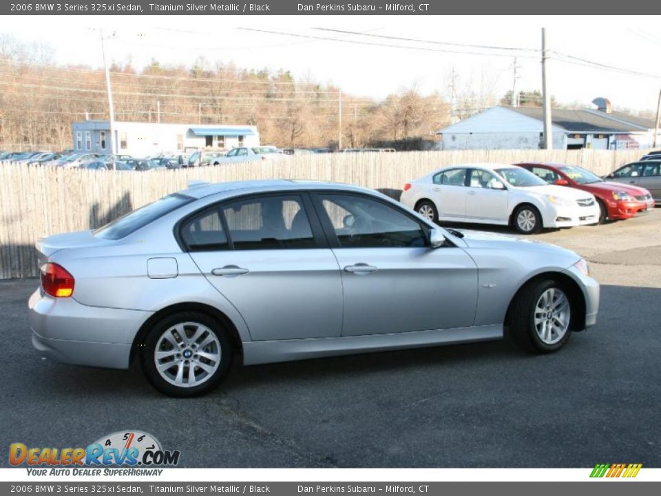 2006 BMW 3 Series 325xi Sedan Titanium Silver Metallic / Black Photo #4
