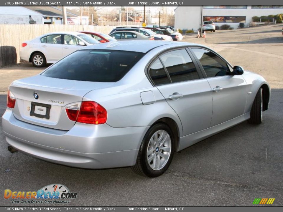 2006 BMW 3 Series 325xi Sedan Titanium Silver Metallic / Black Photo #5
