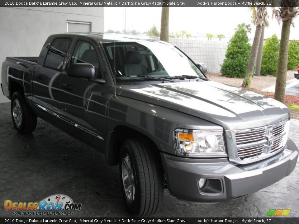 2010 Dodge Dakota Laramie Crew Cab Mineral Gray Metallic / Dark Slate Gray/Medium Slate Gray Photo #5