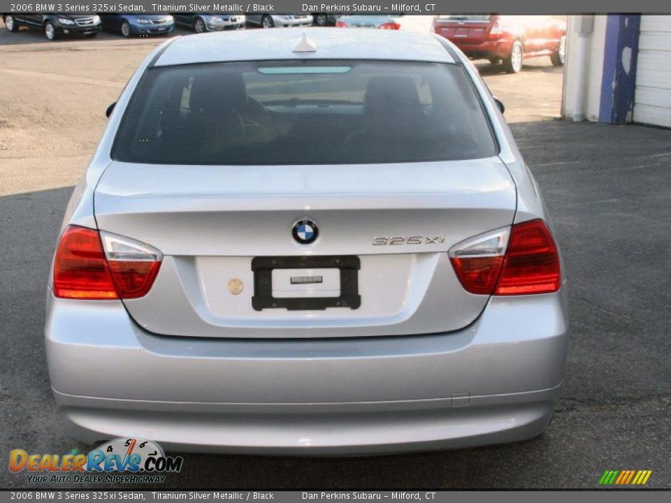 2006 BMW 3 Series 325xi Sedan Titanium Silver Metallic / Black Photo #6
