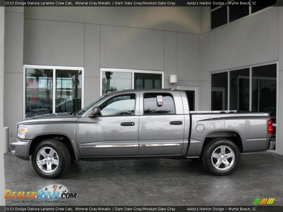 2010 Dodge Dakota Laramie Crew Cab Mineral Gray Metallic / Dark Slate Gray/Medium Slate Gray Photo #7
