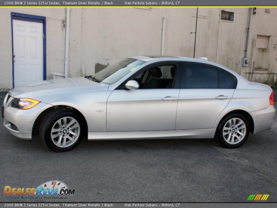 2006 BMW 3 Series 325xi Sedan Titanium Silver Metallic / Black Photo #9