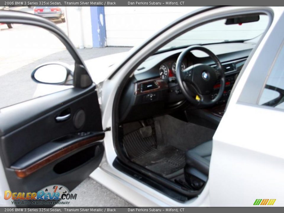 2006 BMW 3 Series 325xi Sedan Titanium Silver Metallic / Black Photo #10