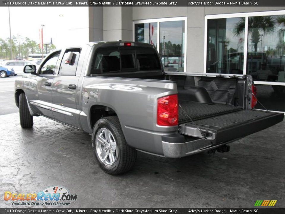 2010 Dodge Dakota Laramie Crew Cab Mineral Gray Metallic / Dark Slate Gray/Medium Slate Gray Photo #10