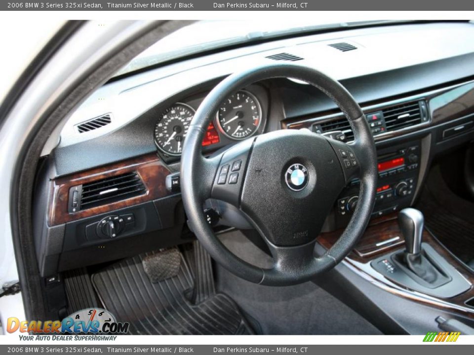2006 BMW 3 Series 325xi Sedan Titanium Silver Metallic / Black Photo #11