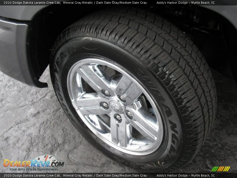 2010 Dodge Dakota Laramie Crew Cab Mineral Gray Metallic / Dark Slate Gray/Medium Slate Gray Photo #12