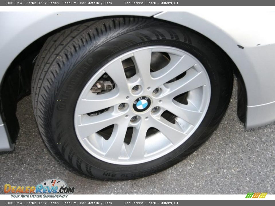 2006 BMW 3 Series 325xi Sedan Titanium Silver Metallic / Black Photo #18