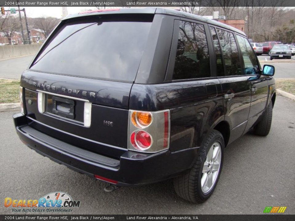 2004 Land Rover Range Rover HSE Java Black / Ivory/Aspen Photo #7
