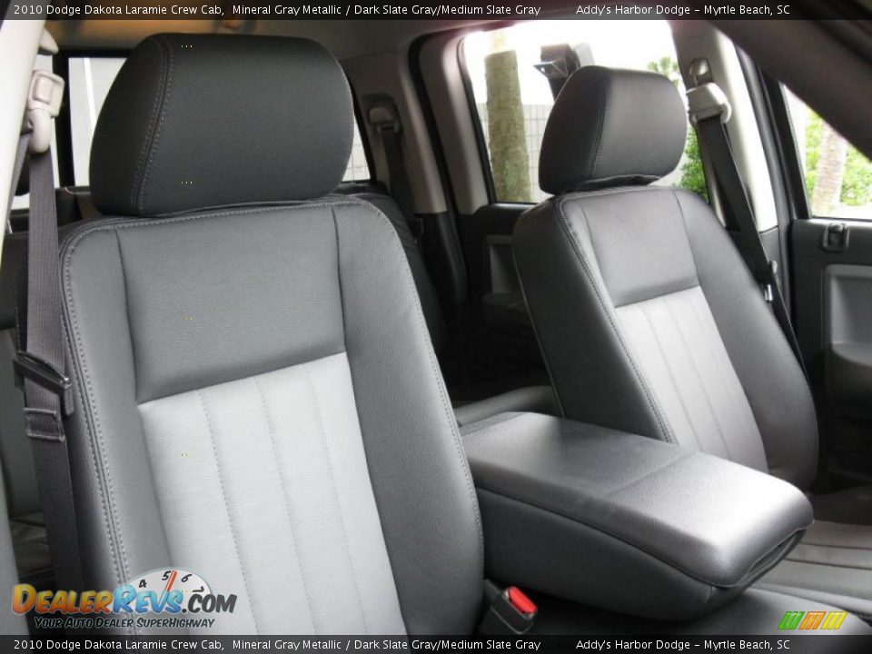 2010 Dodge Dakota Laramie Crew Cab Mineral Gray Metallic / Dark Slate Gray/Medium Slate Gray Photo #18