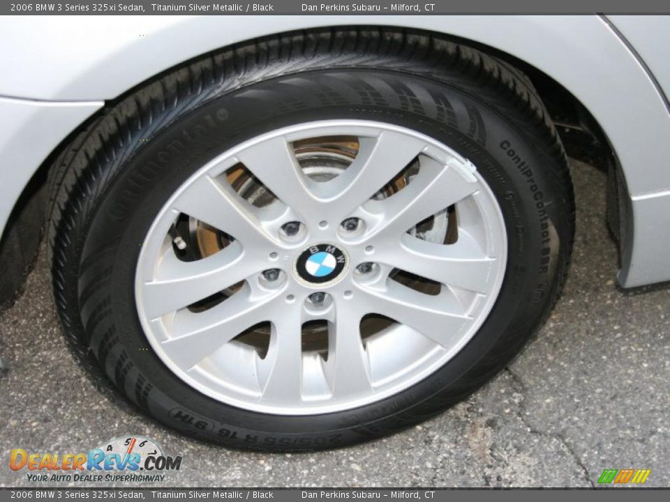 2006 BMW 3 Series 325xi Sedan Titanium Silver Metallic / Black Photo #19