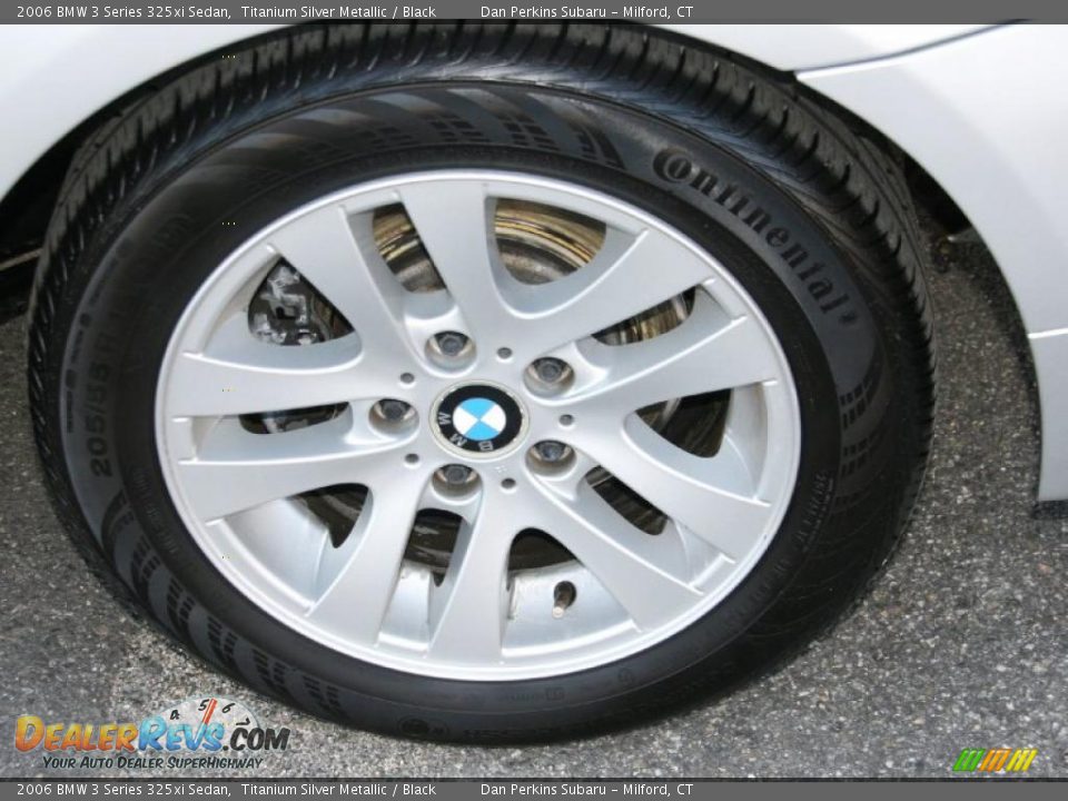 2006 BMW 3 Series 325xi Sedan Titanium Silver Metallic / Black Photo #20