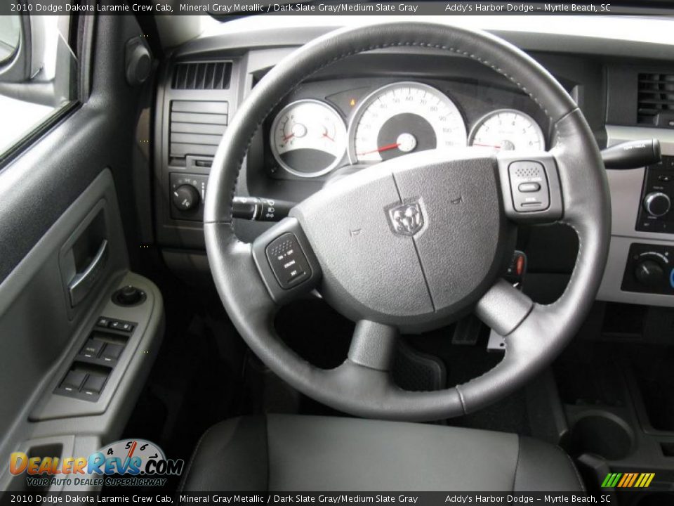 2010 Dodge Dakota Laramie Crew Cab Mineral Gray Metallic / Dark Slate Gray/Medium Slate Gray Photo #21