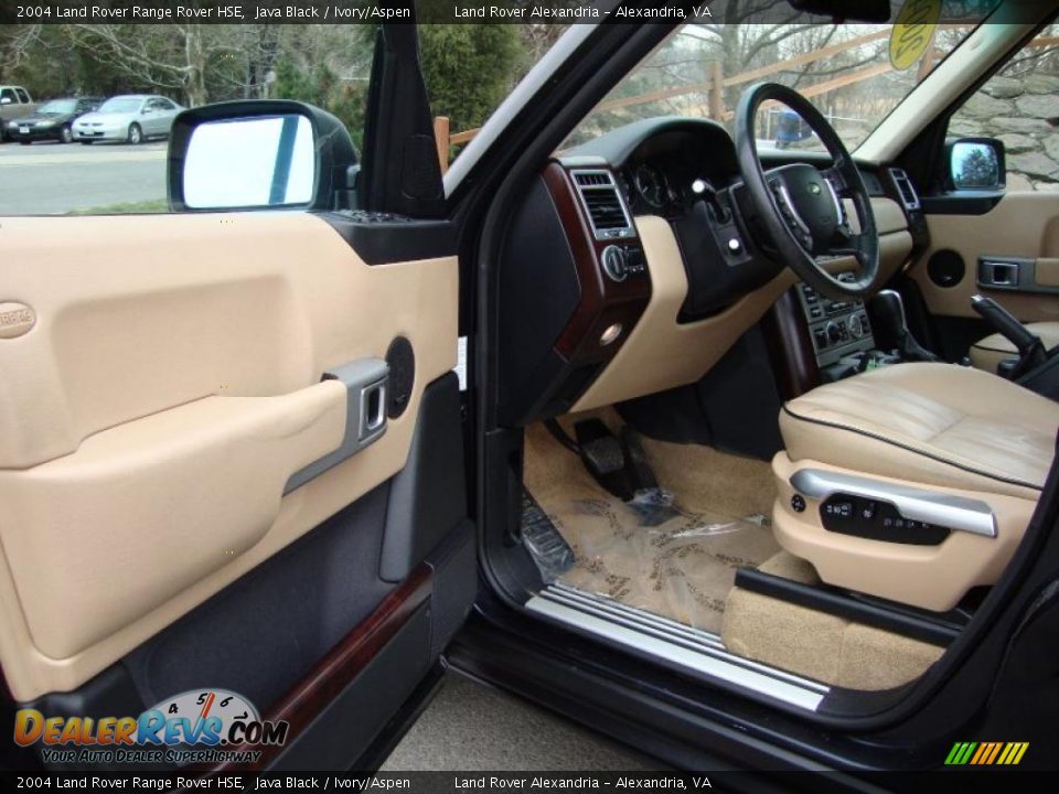 2004 Land Rover Range Rover HSE Java Black / Ivory/Aspen Photo #12