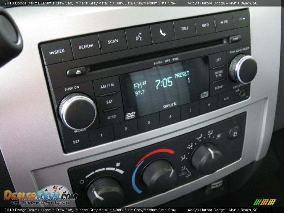 2010 Dodge Dakota Laramie Crew Cab Mineral Gray Metallic / Dark Slate Gray/Medium Slate Gray Photo #26