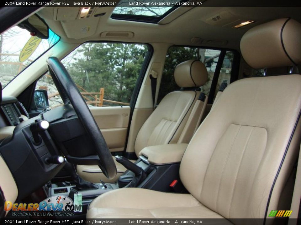 2004 Land Rover Range Rover HSE Java Black / Ivory/Aspen Photo #13