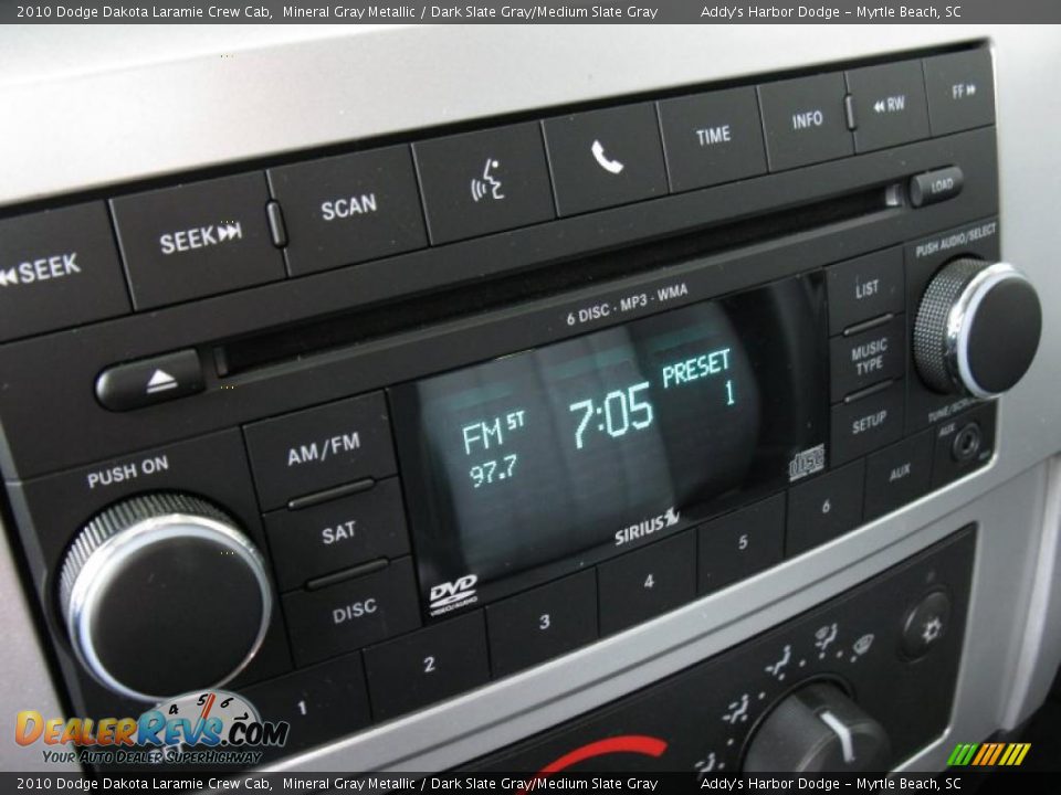 2010 Dodge Dakota Laramie Crew Cab Mineral Gray Metallic / Dark Slate Gray/Medium Slate Gray Photo #27