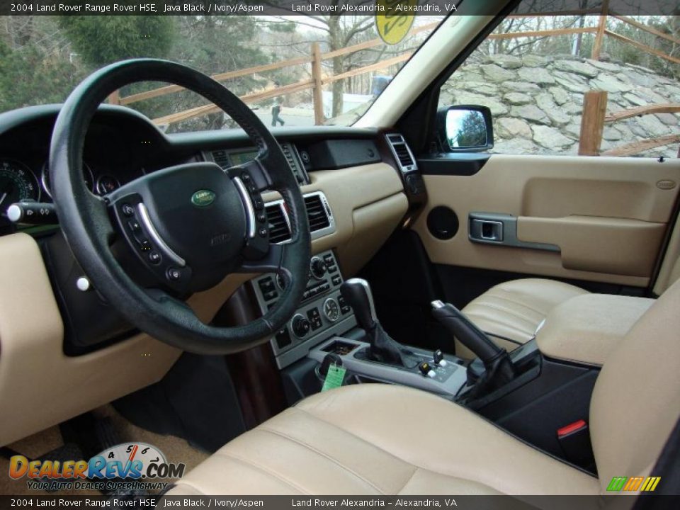 2004 Land Rover Range Rover HSE Java Black / Ivory/Aspen Photo #14