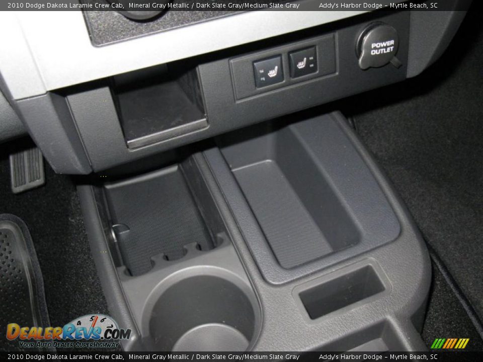 2010 Dodge Dakota Laramie Crew Cab Mineral Gray Metallic / Dark Slate Gray/Medium Slate Gray Photo #28