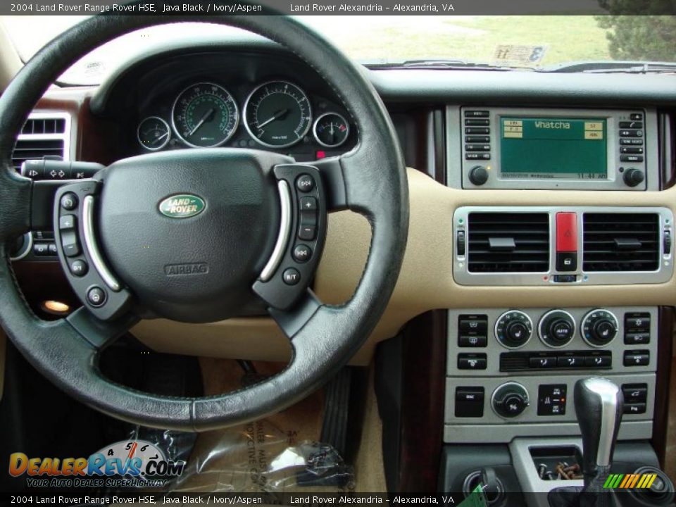 2004 Land Rover Range Rover HSE Java Black / Ivory/Aspen Photo #15