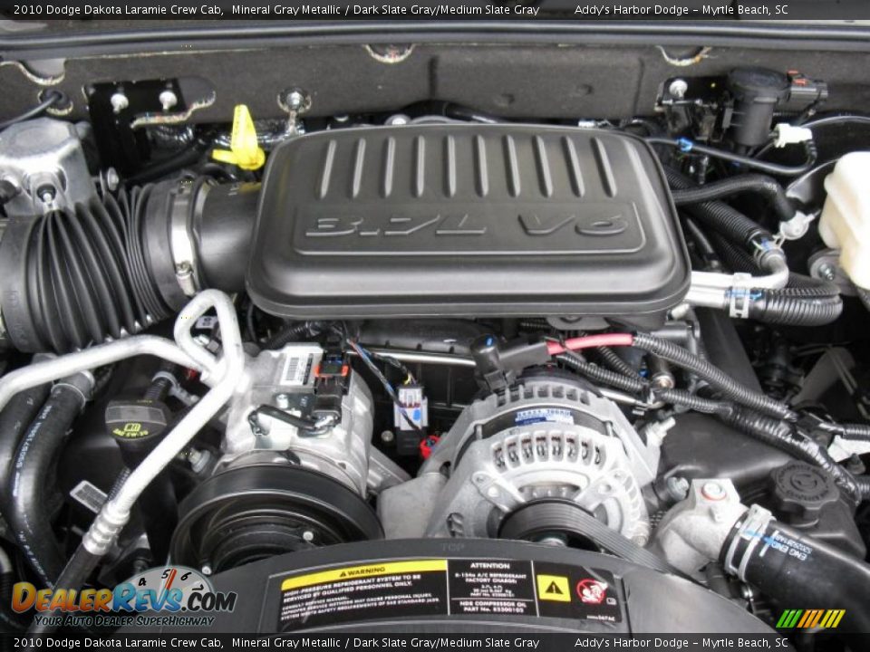 2010 Dodge Dakota Laramie Crew Cab Mineral Gray Metallic / Dark Slate Gray/Medium Slate Gray Photo #29