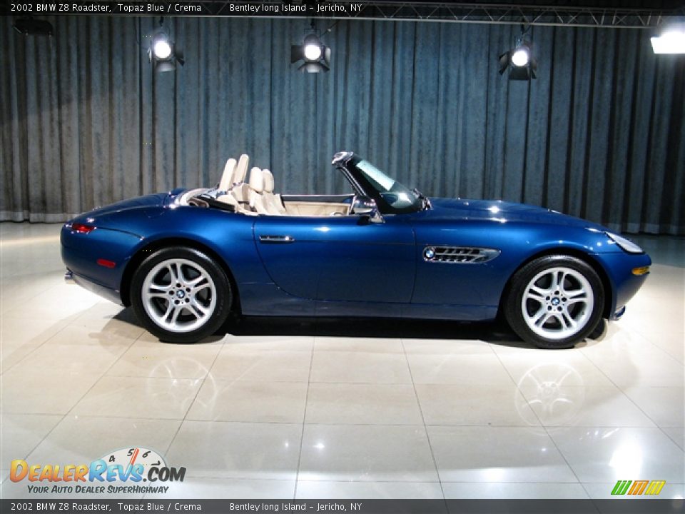 2002 BMW Z8 Roadster Topaz Blue / Crema Photo #18