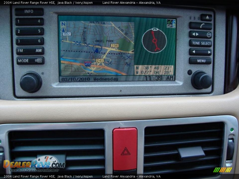 2004 Land Rover Range Rover HSE Java Black / Ivory/Aspen Photo #16