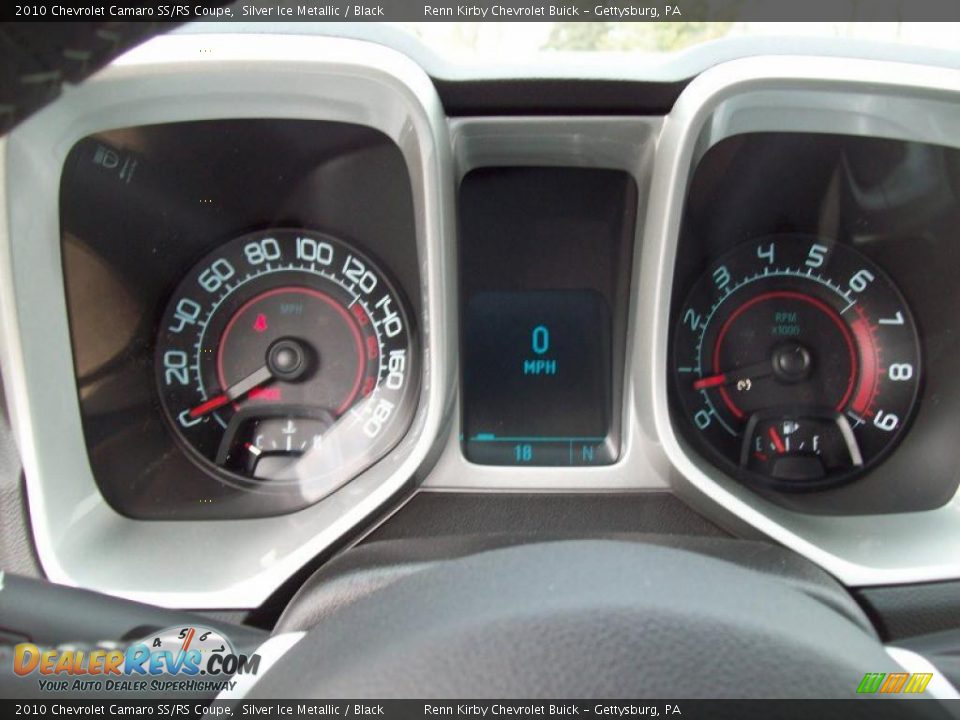 2010 Chevrolet Camaro SS/RS Coupe Silver Ice Metallic / Black Photo #20