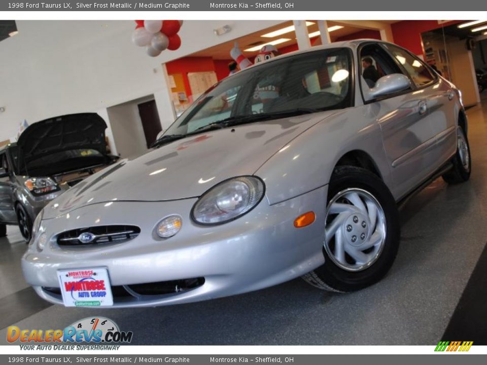 1998 Ford Taurus LX Silver Frost Metallic / Medium Graphite Photo #2