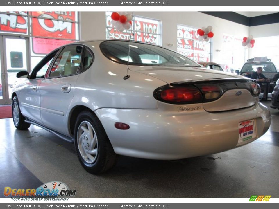 1998 Ford Taurus LX Silver Frost Metallic / Medium Graphite Photo #5