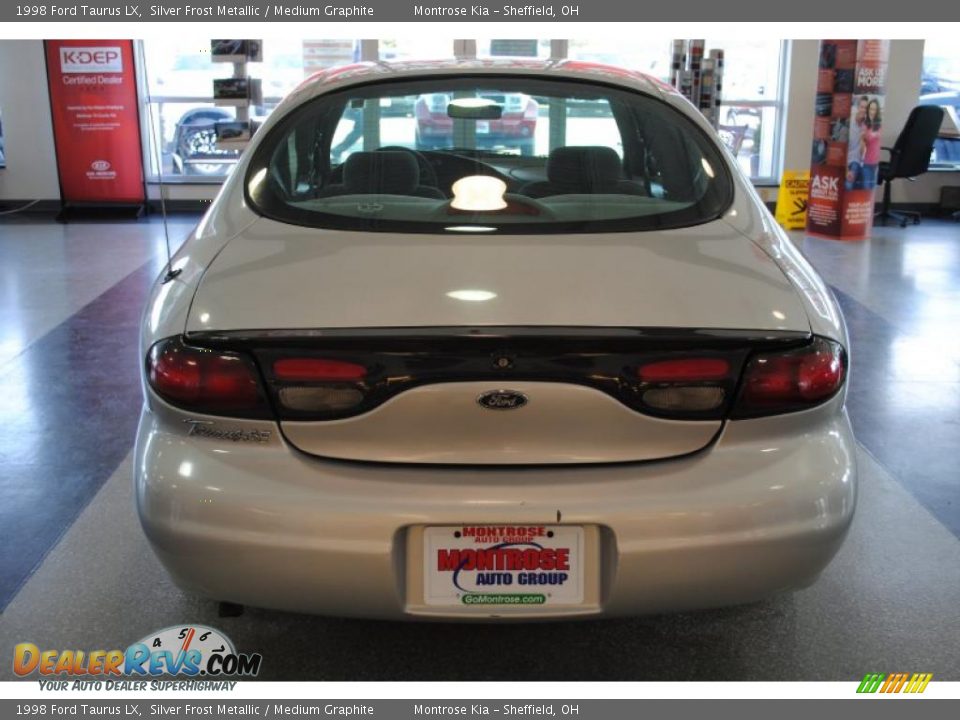 1998 Ford Taurus LX Silver Frost Metallic / Medium Graphite Photo #6